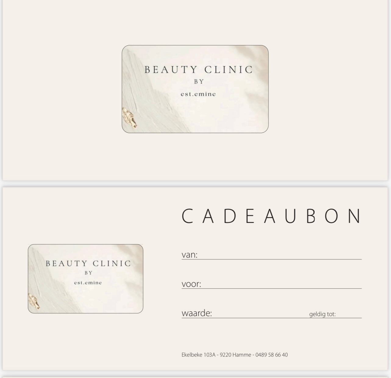 Cadeaubon beauty clinic